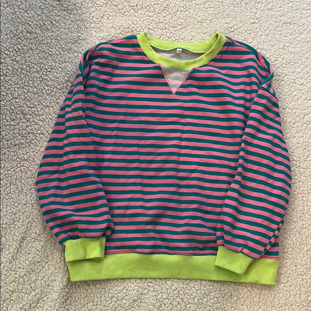 Striped Multicolor Women’s Sweatshirt